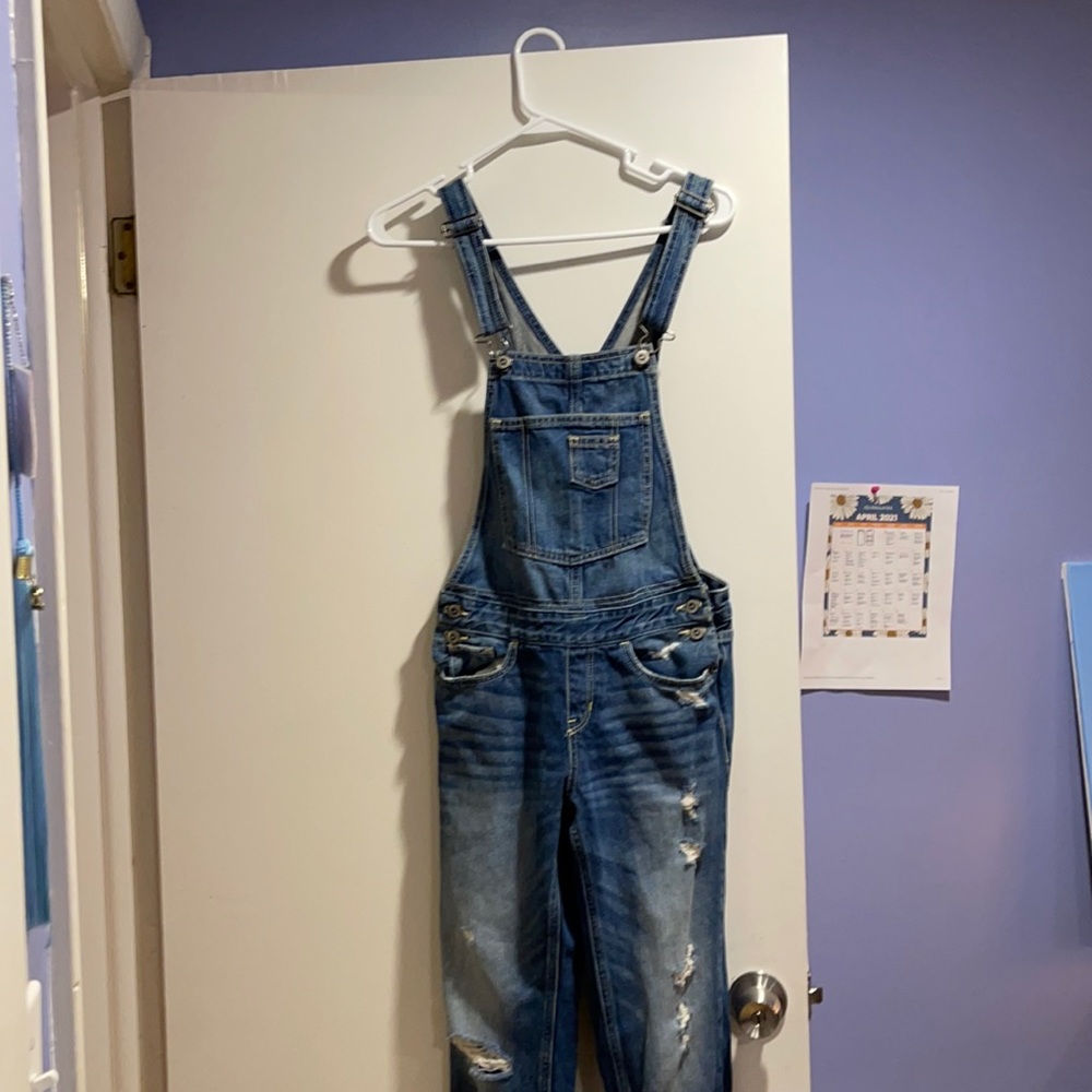 Light blue hollister overalls